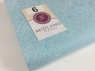 Floral Paisley Pastel white lacquer Print Fabric 100% Cotton 44' Wide  M527 Mtex