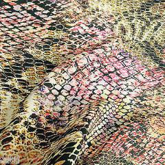 Animal Print Royal Micro Satin Fabric 58'  M145-23 Mtex