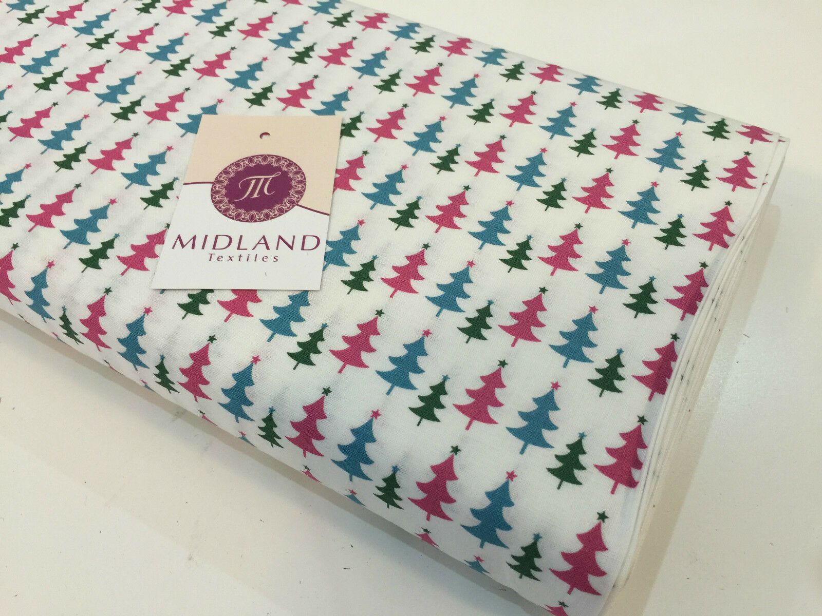 Blue Christmas themed Characters 100% Cotton Patchwork & Crafting Fabric 45'