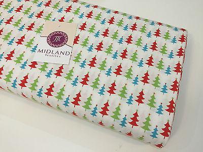 Green Christmas themed Characters 100% Cotton Patchwork & Crafting Fabric 45'