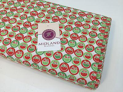 Green Christmas themed Characters 100% Cotton Patchwork & Crafting Fabric 45'