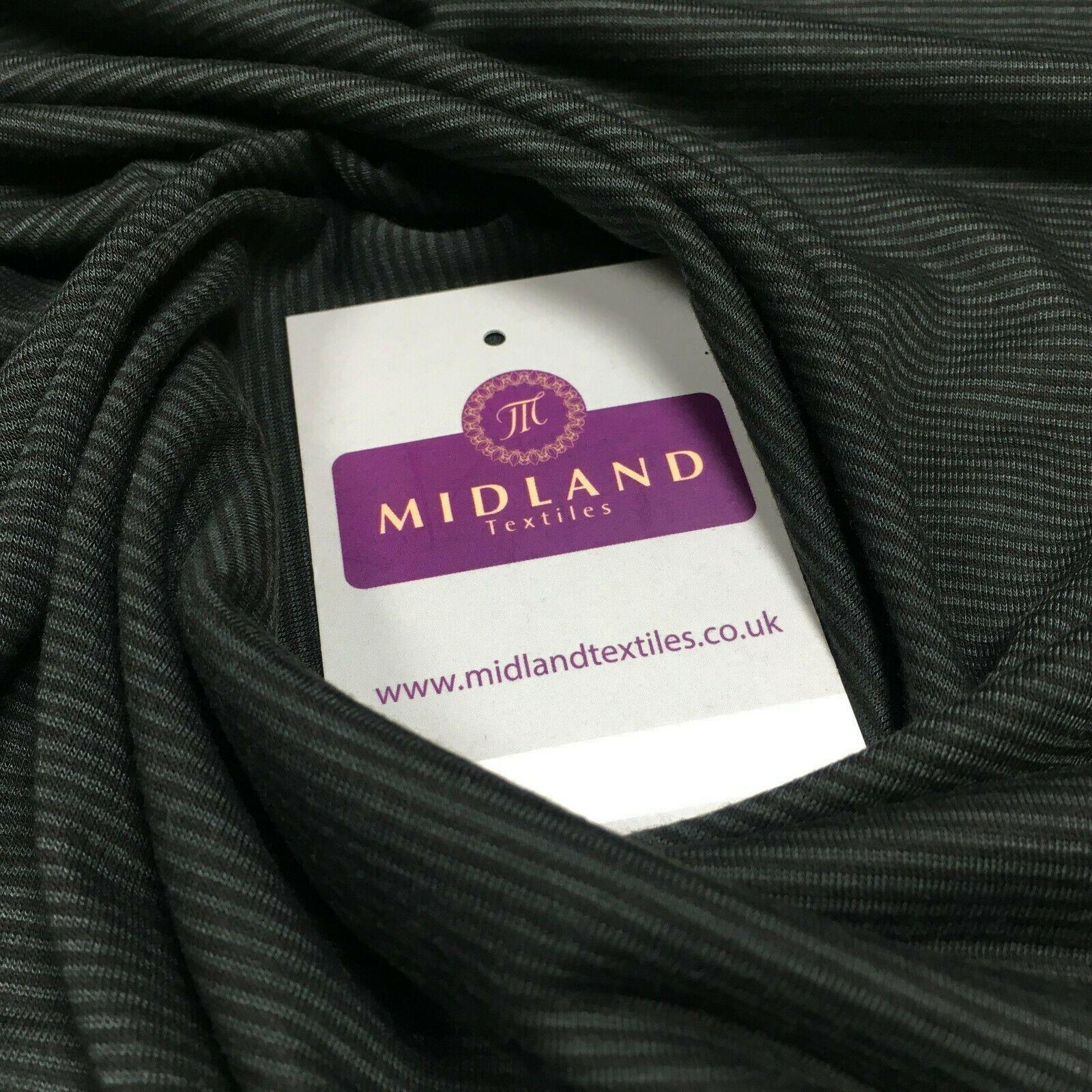 Dark Grey Micro ribbed jersey Dress Fabric 147 cm M720-68 Mtex