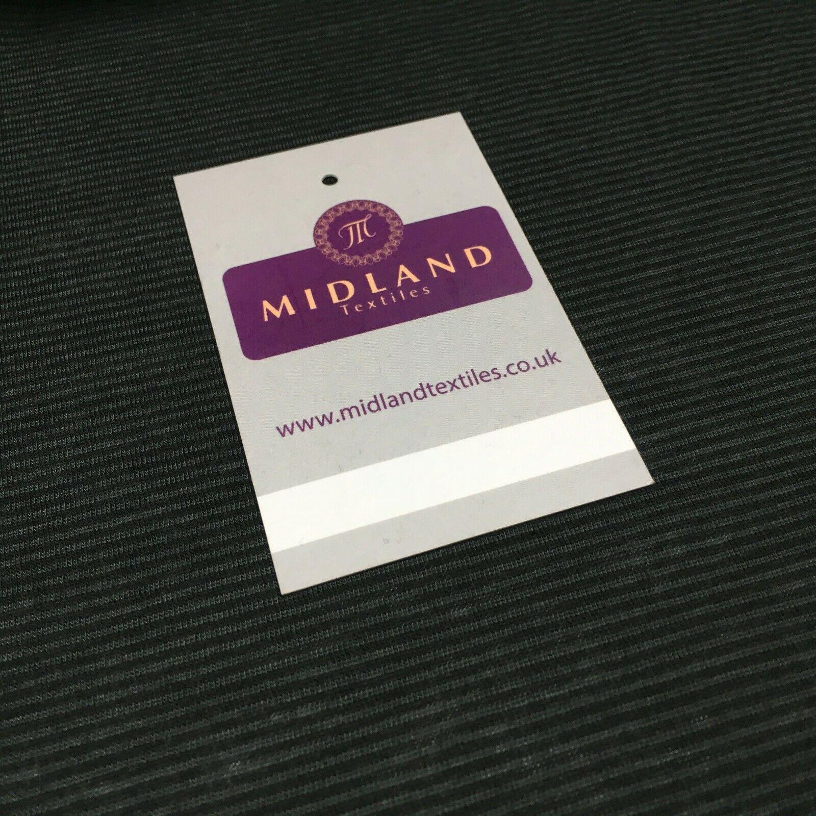 Dark Grey Micro ribbed jersey Dress Fabric 147 cm M720-68 Mtex