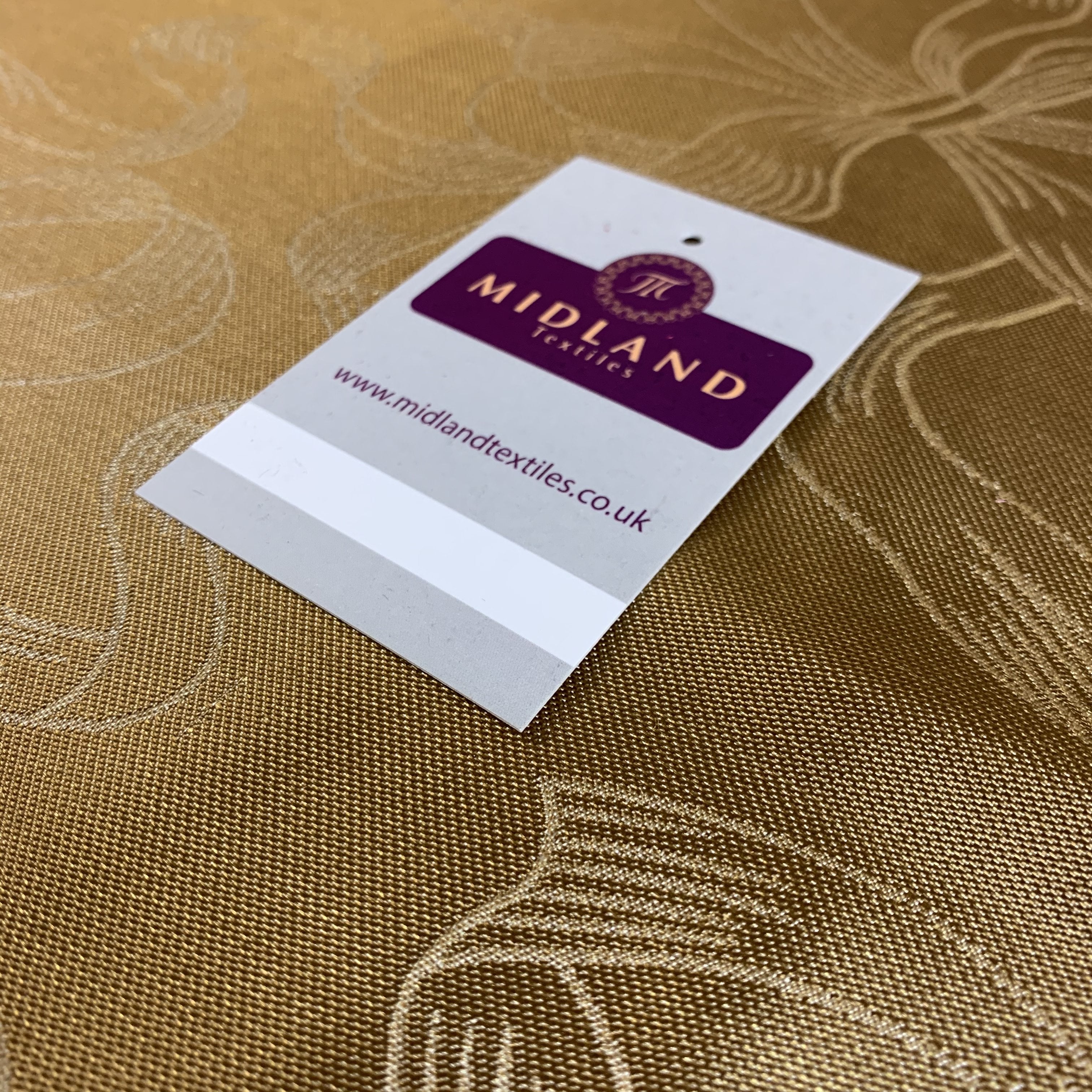 Gold Ribbon and Bow Metallic jacquard brocade Fabric 110cm Wide M395-27