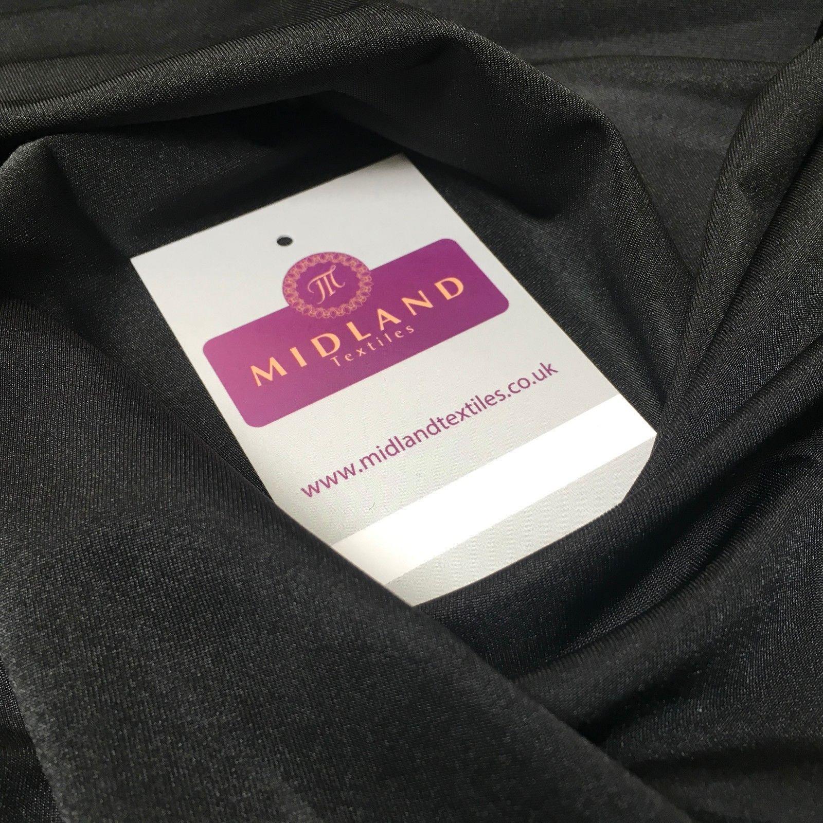 Black lightweight Crystal Knit Power mesh net dance fabric 68' Wide M970