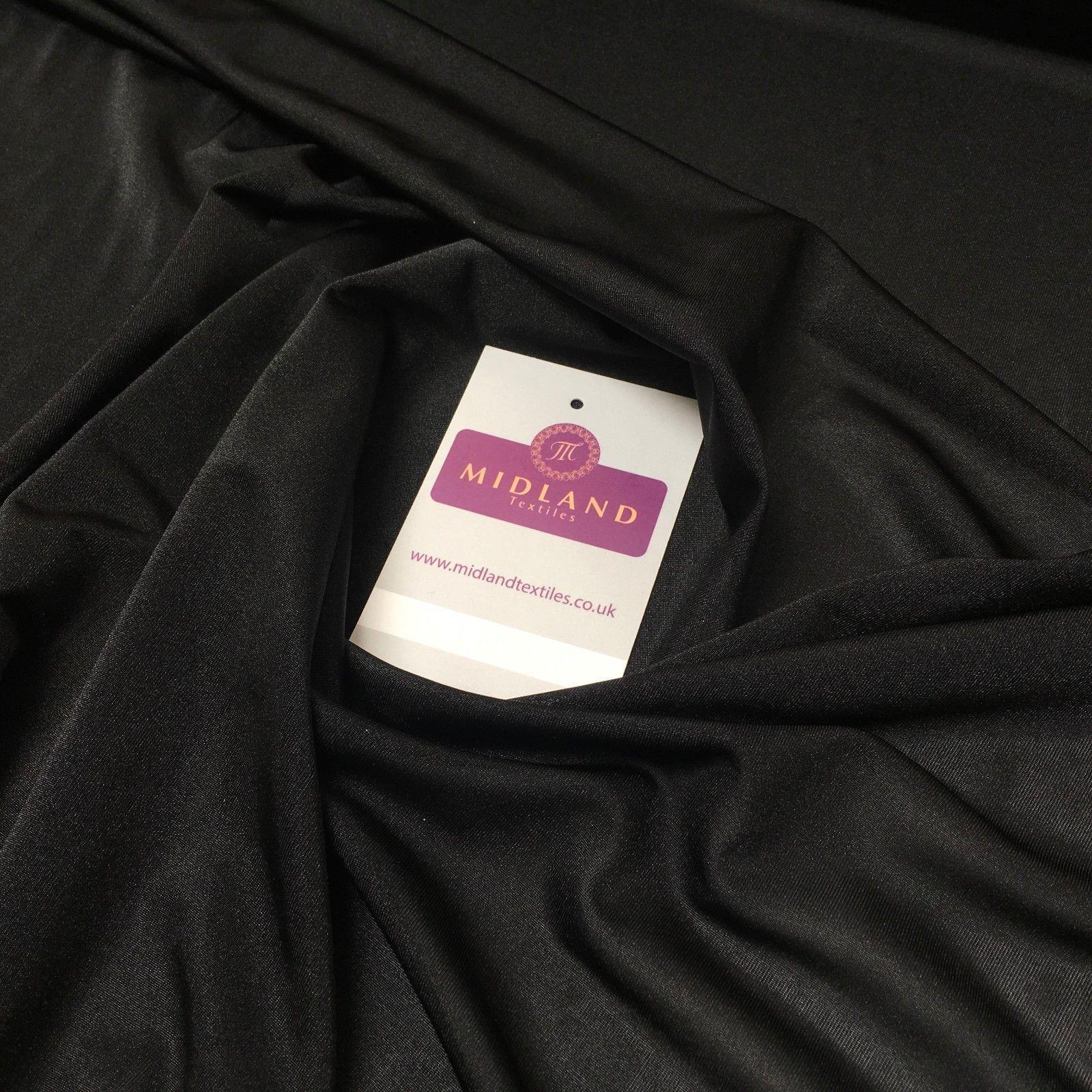 Black lightweight Crystal Knit Power mesh net dance fabric 68' Wide M970