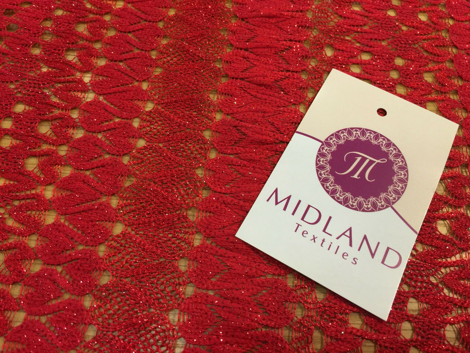 Glitter 3d crochet Lace 58' M186-1 & 2 Mtex