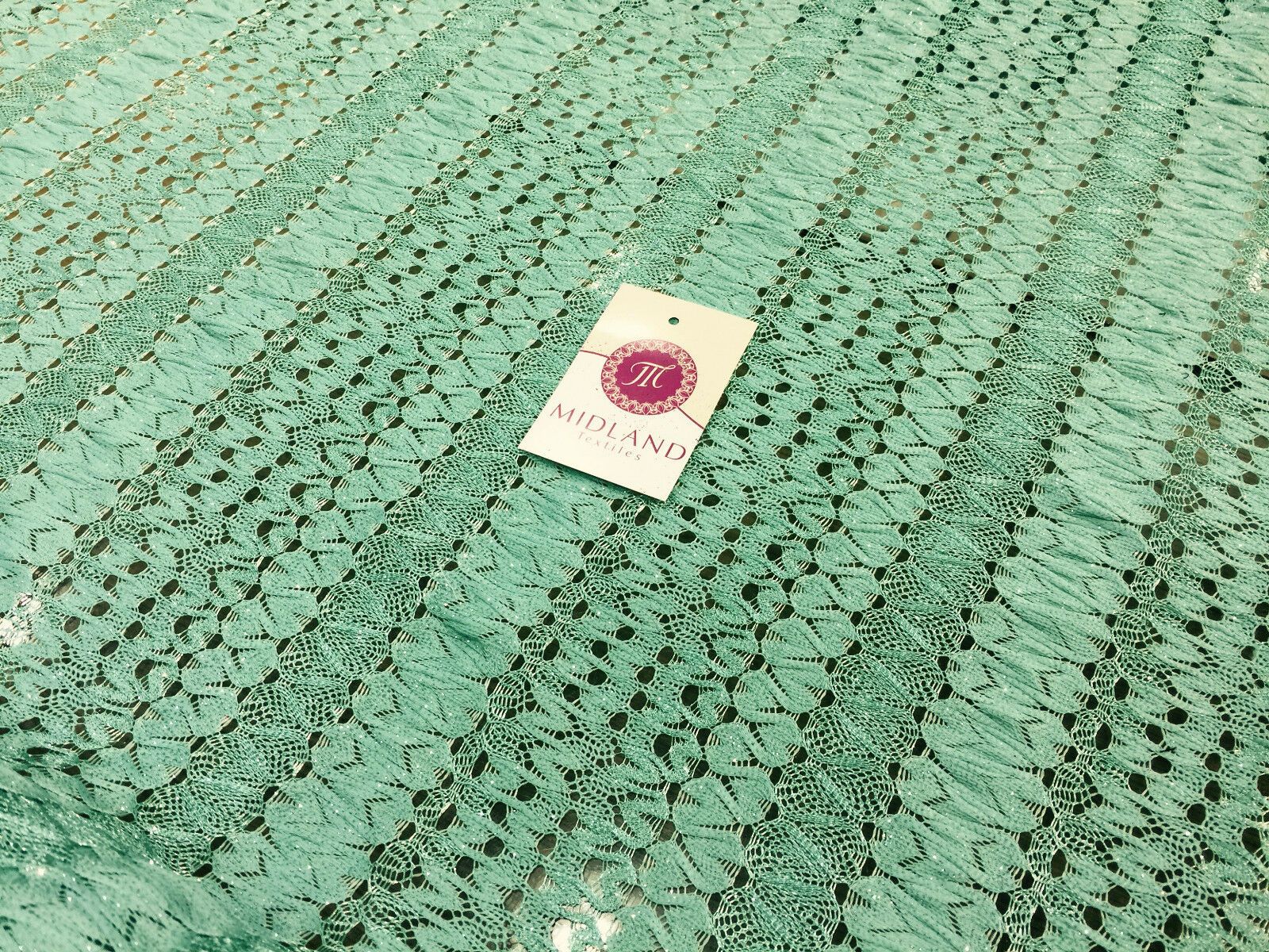 Glitter 3d crochet Lace 58' M186-1 & 2 Mtex