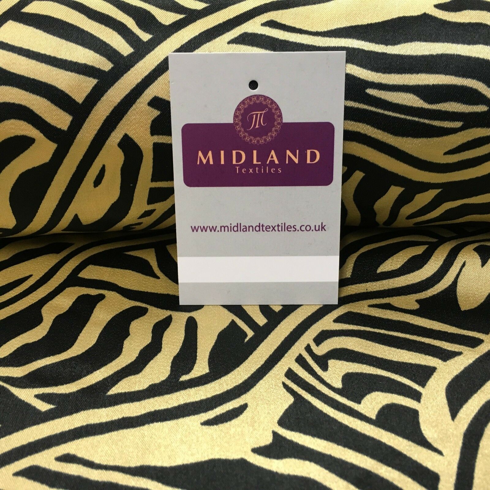 Black & Gold Floral Printed Satin Silky Dress fabric 55' Wide MA1026 Mtex