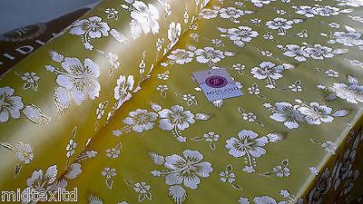 Floral Blossom Satin Brocade Dress Fabric 45' wide D2 M43 Mtex