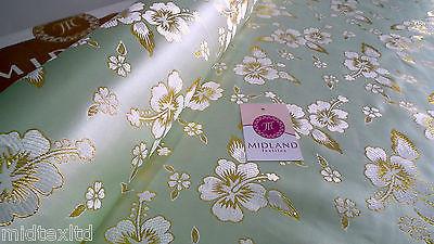 Floral Blossom Satin Brocade Dress Fabric 45' wide D2 M43 Mtex