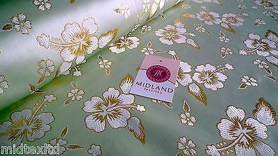 Floral Blossom Satin Brocade Dress Fabric 45' wide D2 M43 Mtex