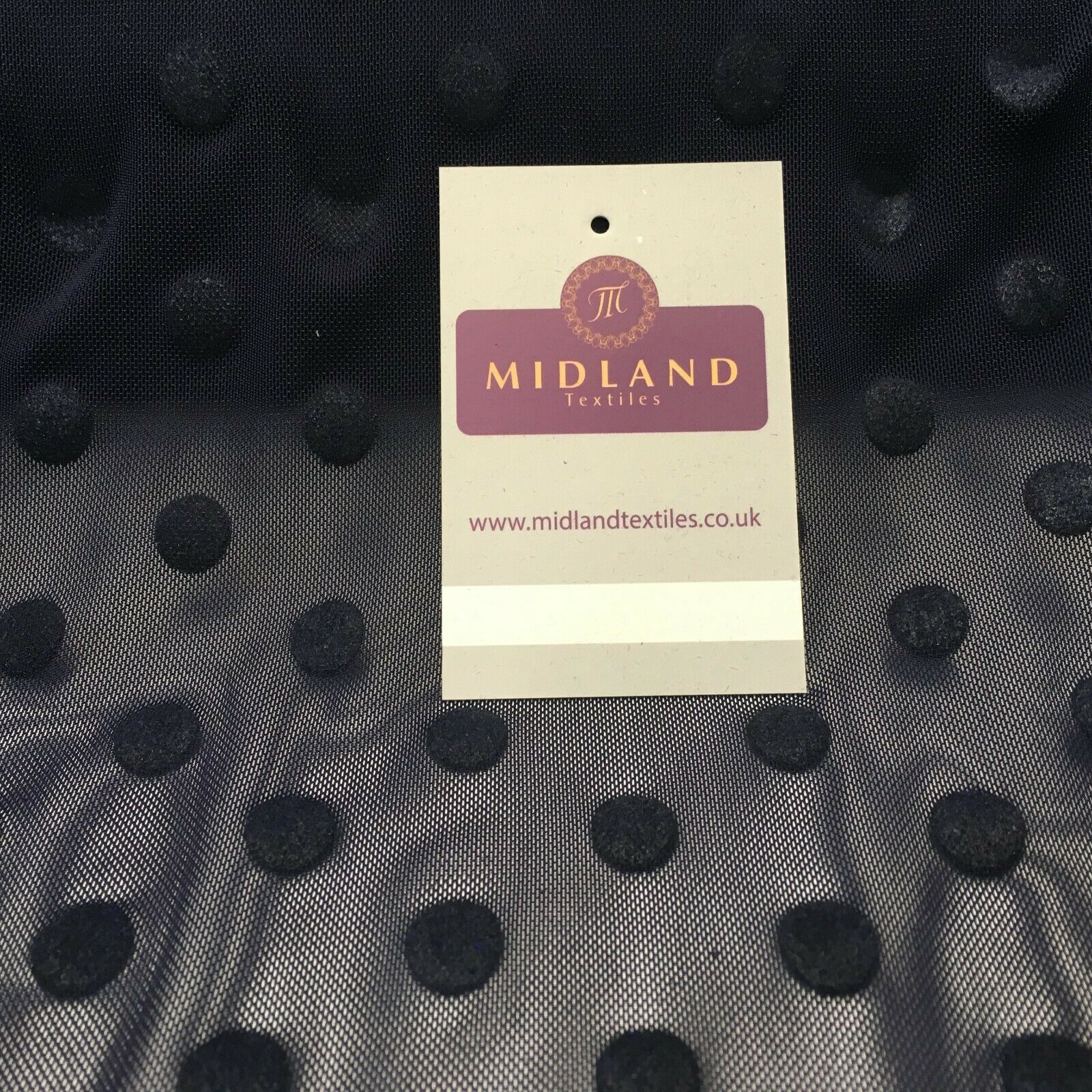 Flock 10mm Polka Dot Power Mesh Stretch Dress Fabric 139cm Wide M1148 Mtex