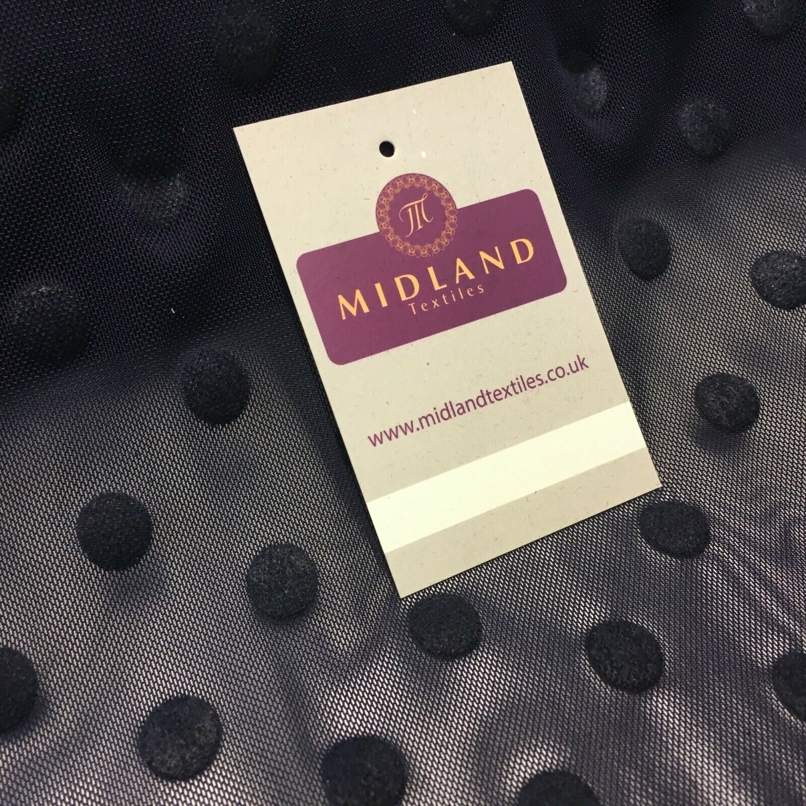 Flock 10mm Polka Dot Power Mesh Stretch Dress Fabric 139cm Wide M1148 Mtex