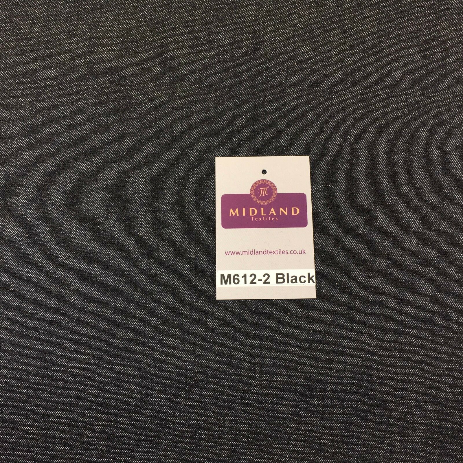 7.5oz Indigo-Black Denim Midweight 100% Cotton Fabric 58'Wide  M612 Mtex