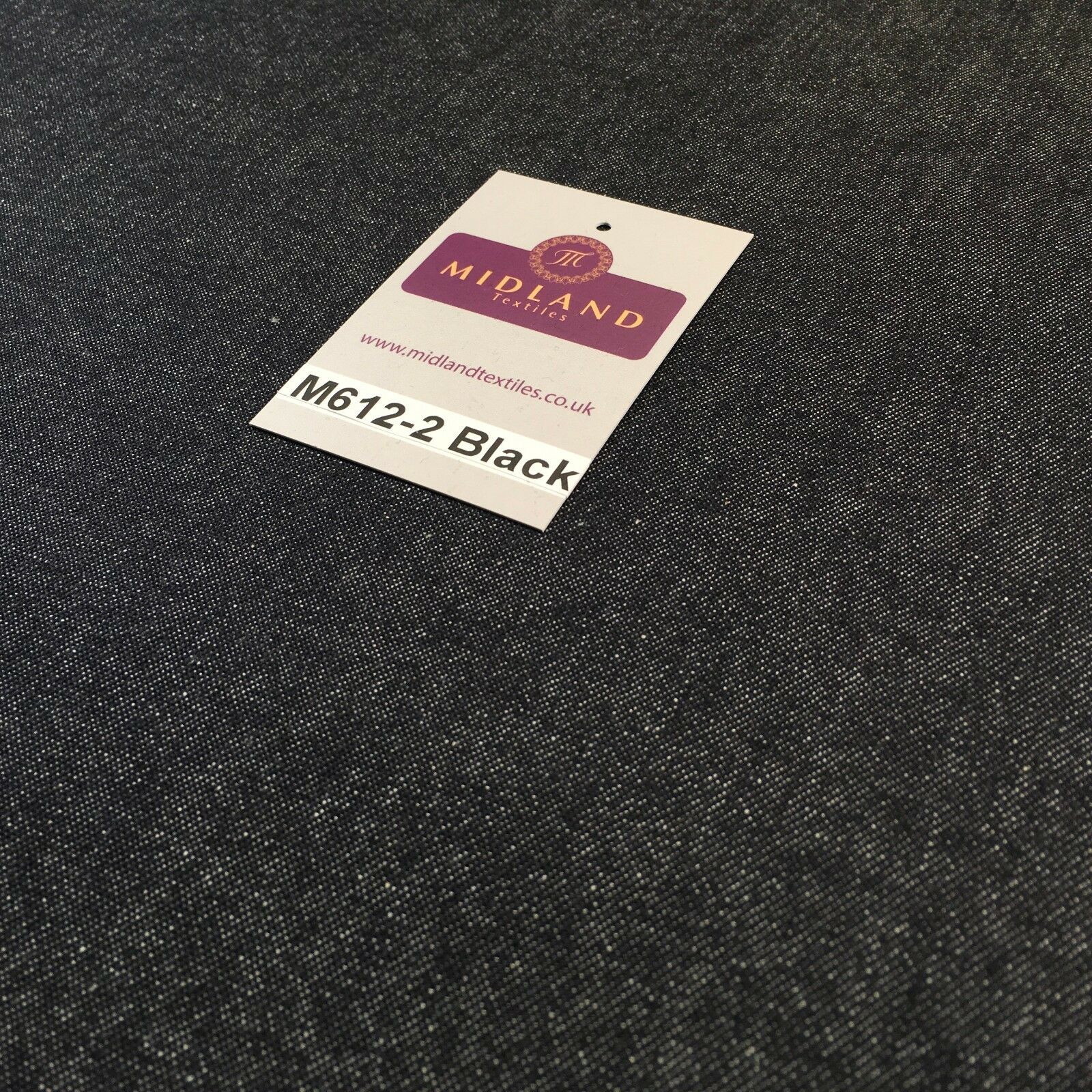 7.5oz Indigo-Black Denim Midweight 100% Cotton Fabric 58'Wide  M612 Mtex