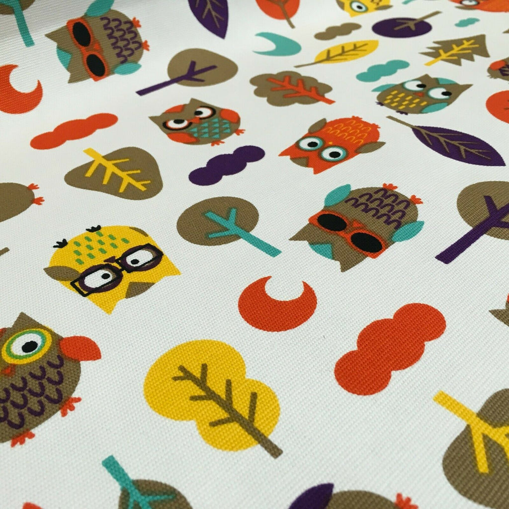 Forest Owl 100% Cotton Canvas Fabric 150 cm Wide MK856-24