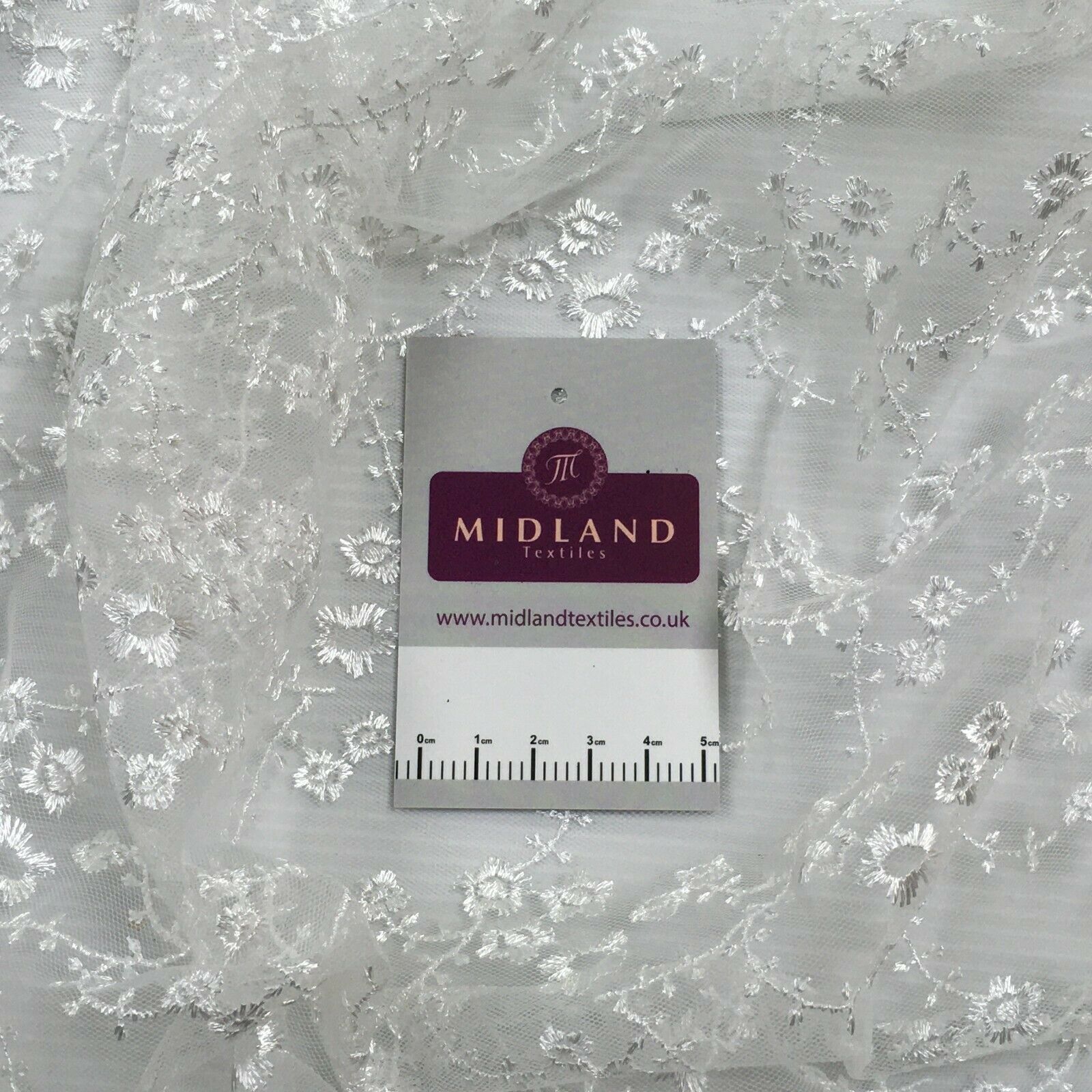 Embroidered Floral Tulle Net wedding dress Fabric MK1428 Mtex