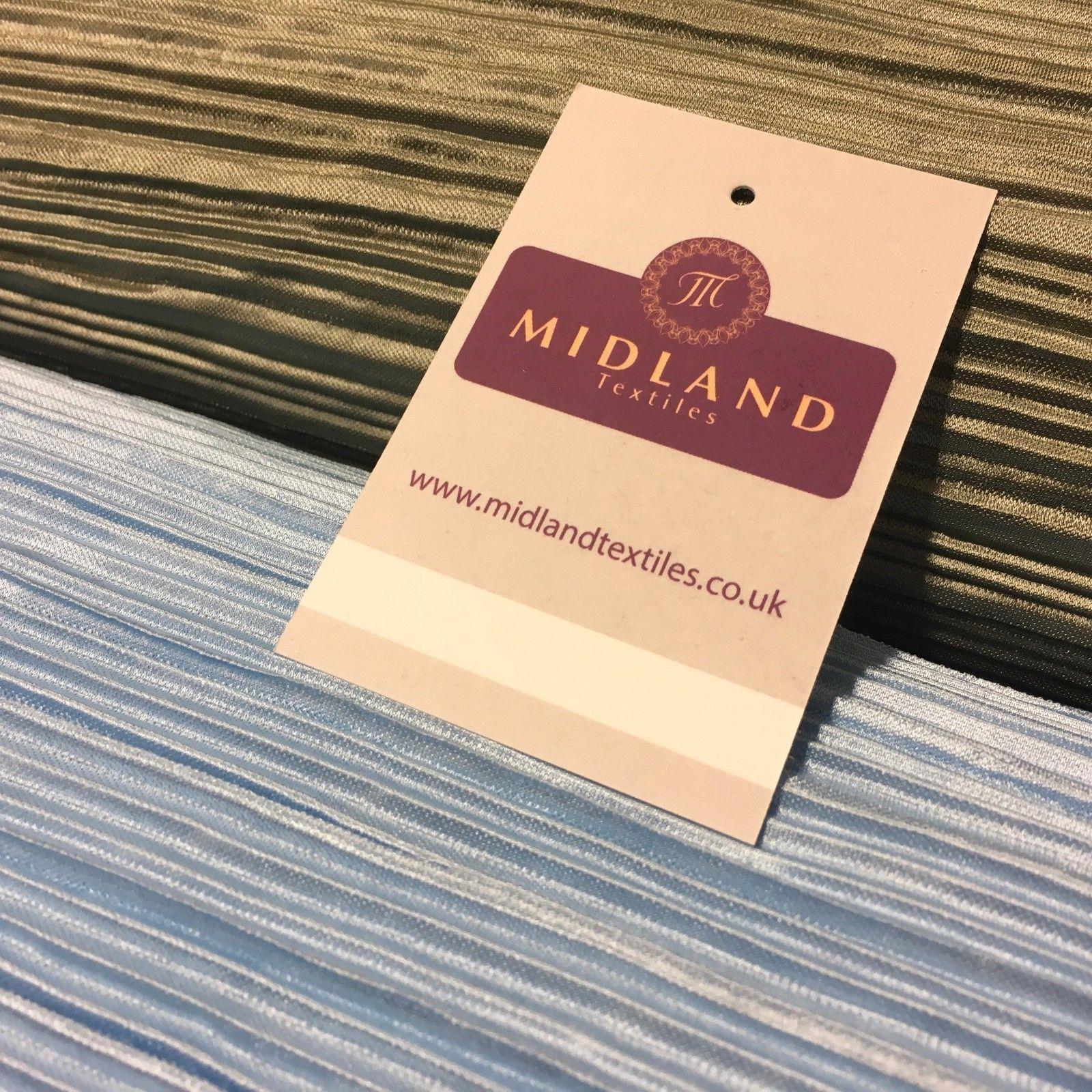 Creased Pleated textured dress palazzo trouser fabric 55' Wide MR998 Mtex