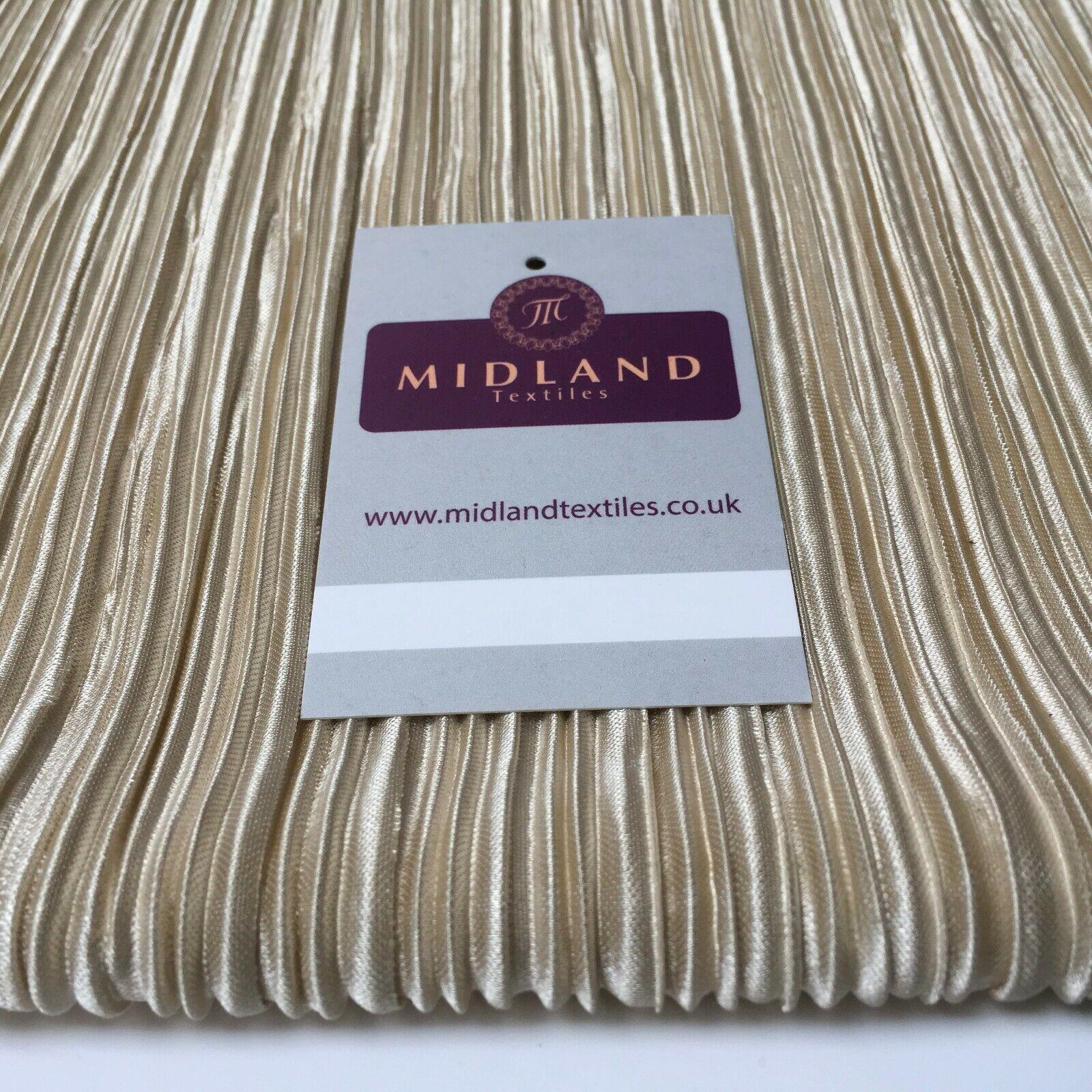 Creased Pleated textured dress palazzo trouser fabric 55' Wide MR998 Mtex