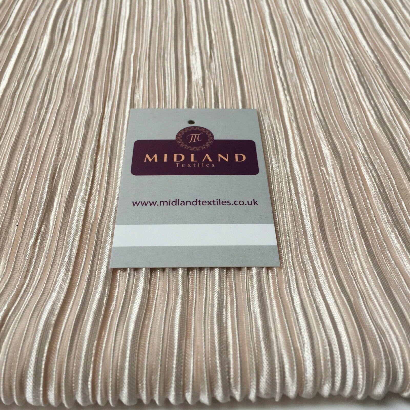 Creased Pleated textured dress palazzo trouser fabric 55' Wide MR998 Mtex