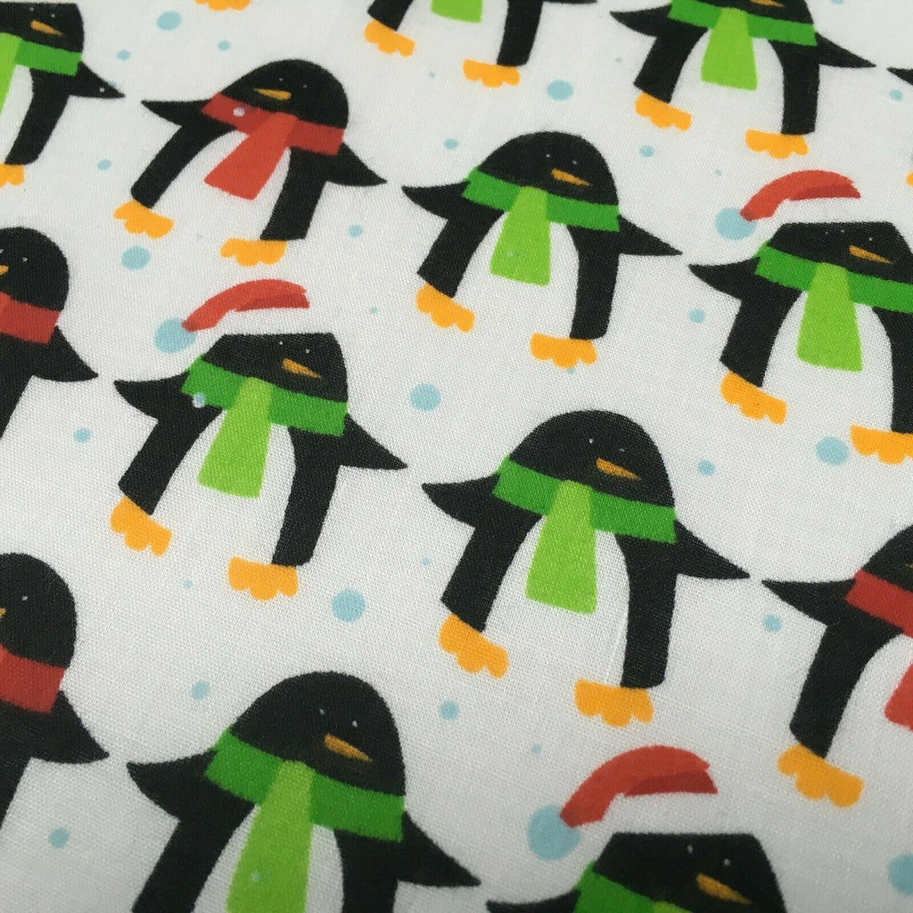 Christmas Penguin Xmas Printed cotton Fabric Craft Gifts 110 cm MD1289 Mtex