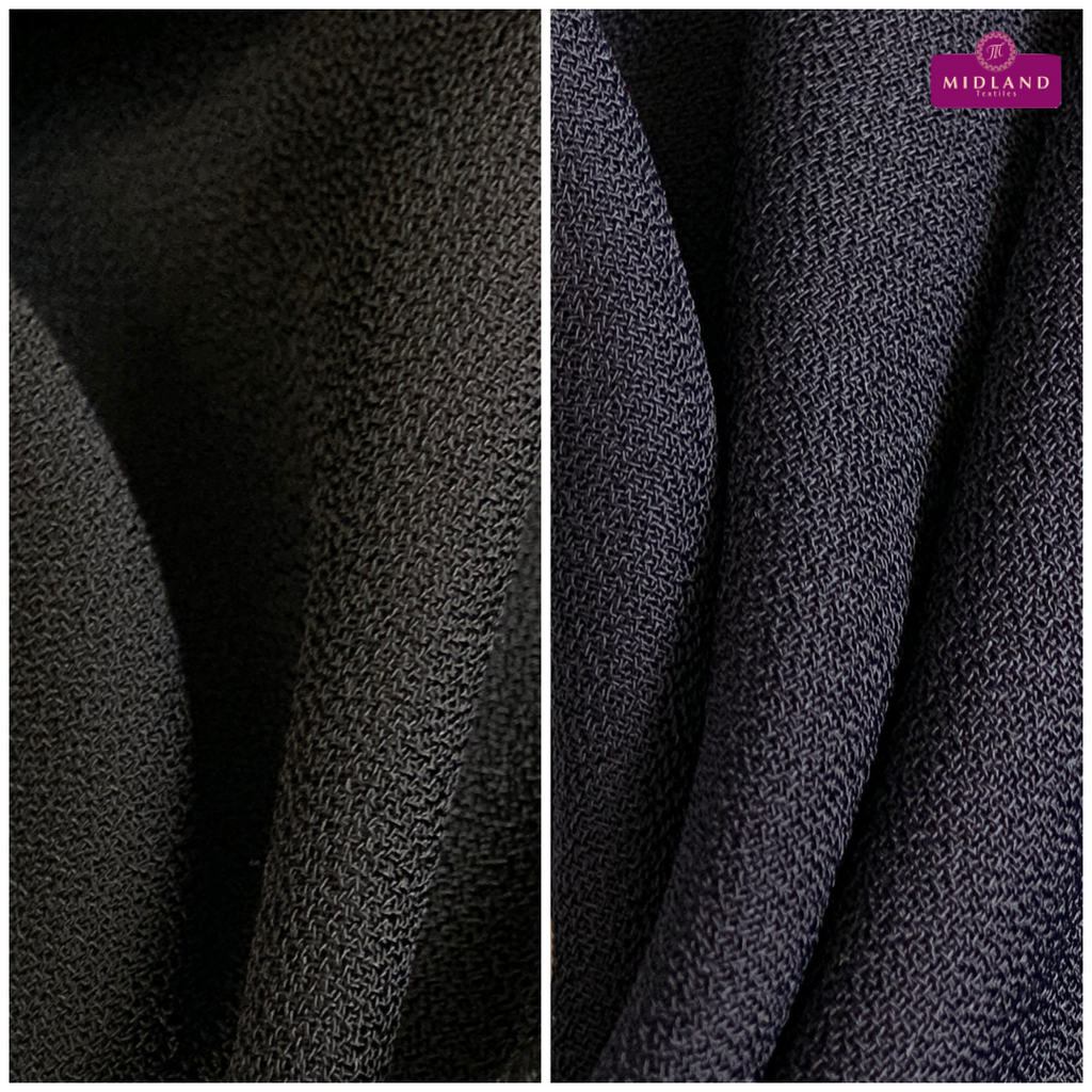 Hi double twist coarse moss crepe georgette dress Fabric M1471