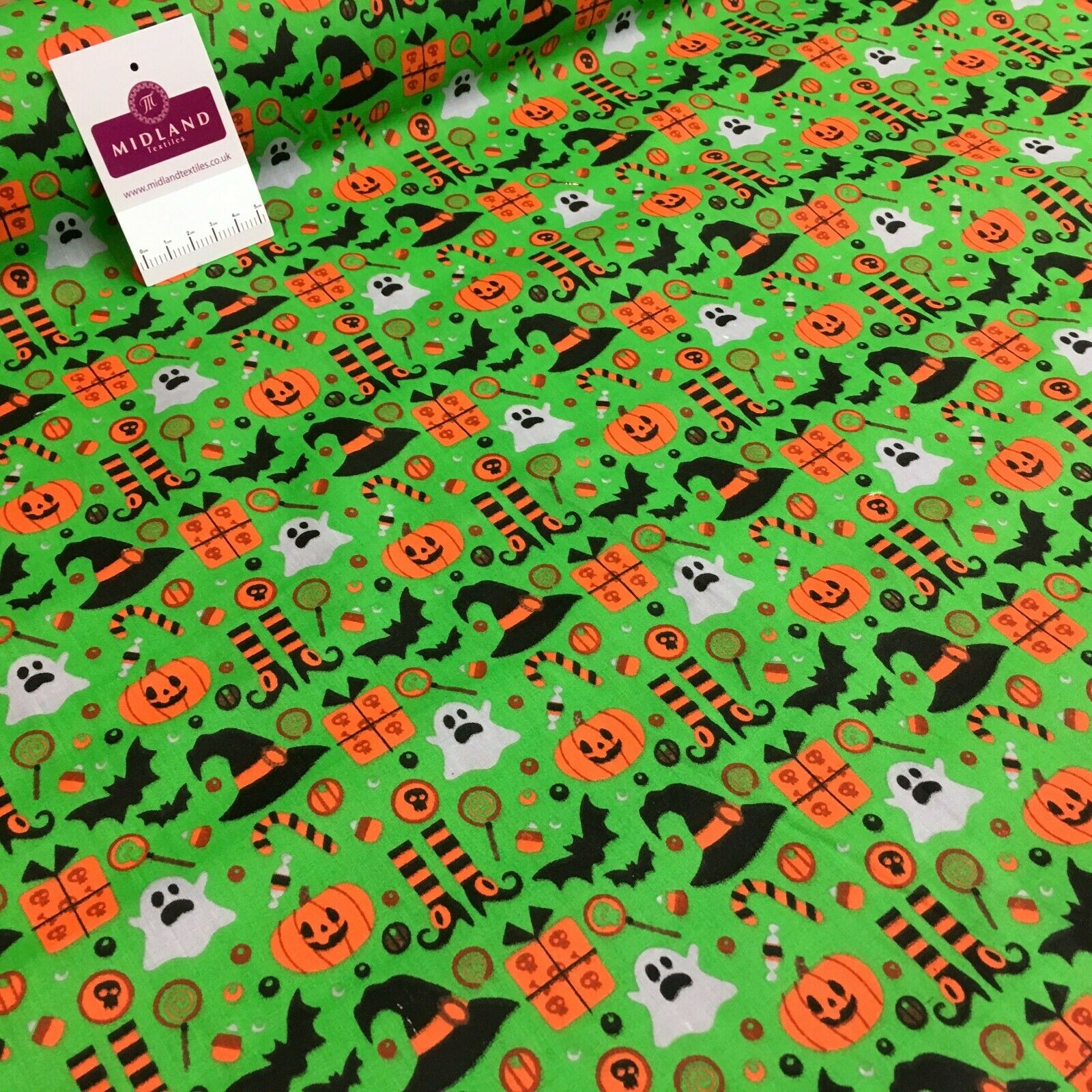 Halloween theme craft polycotton mask Fabric M1444 Mtex