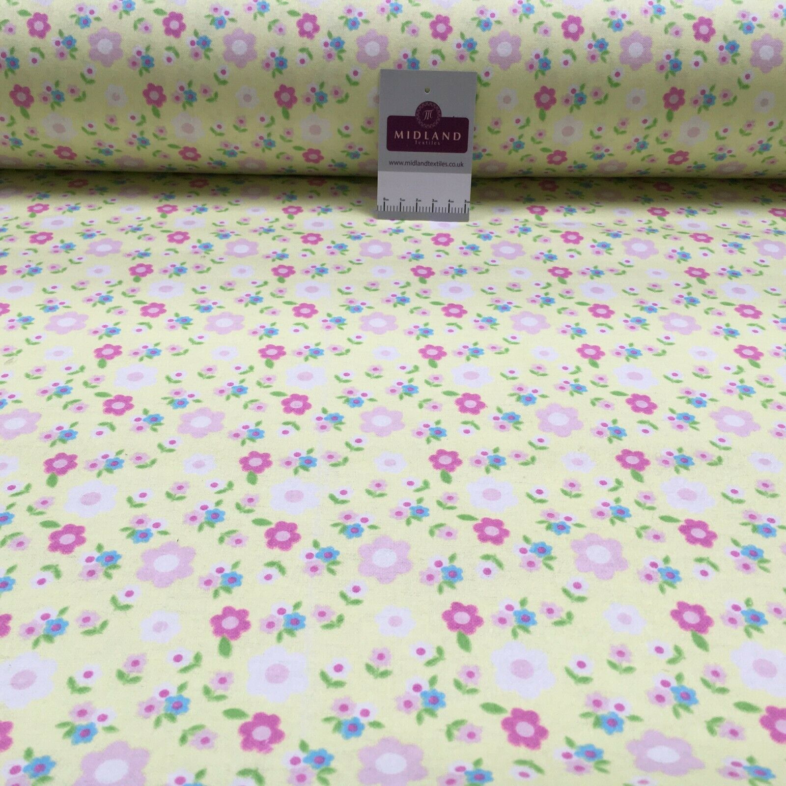 Soft Brushed cotton Winceyette Printed Fabric Many designs M1488