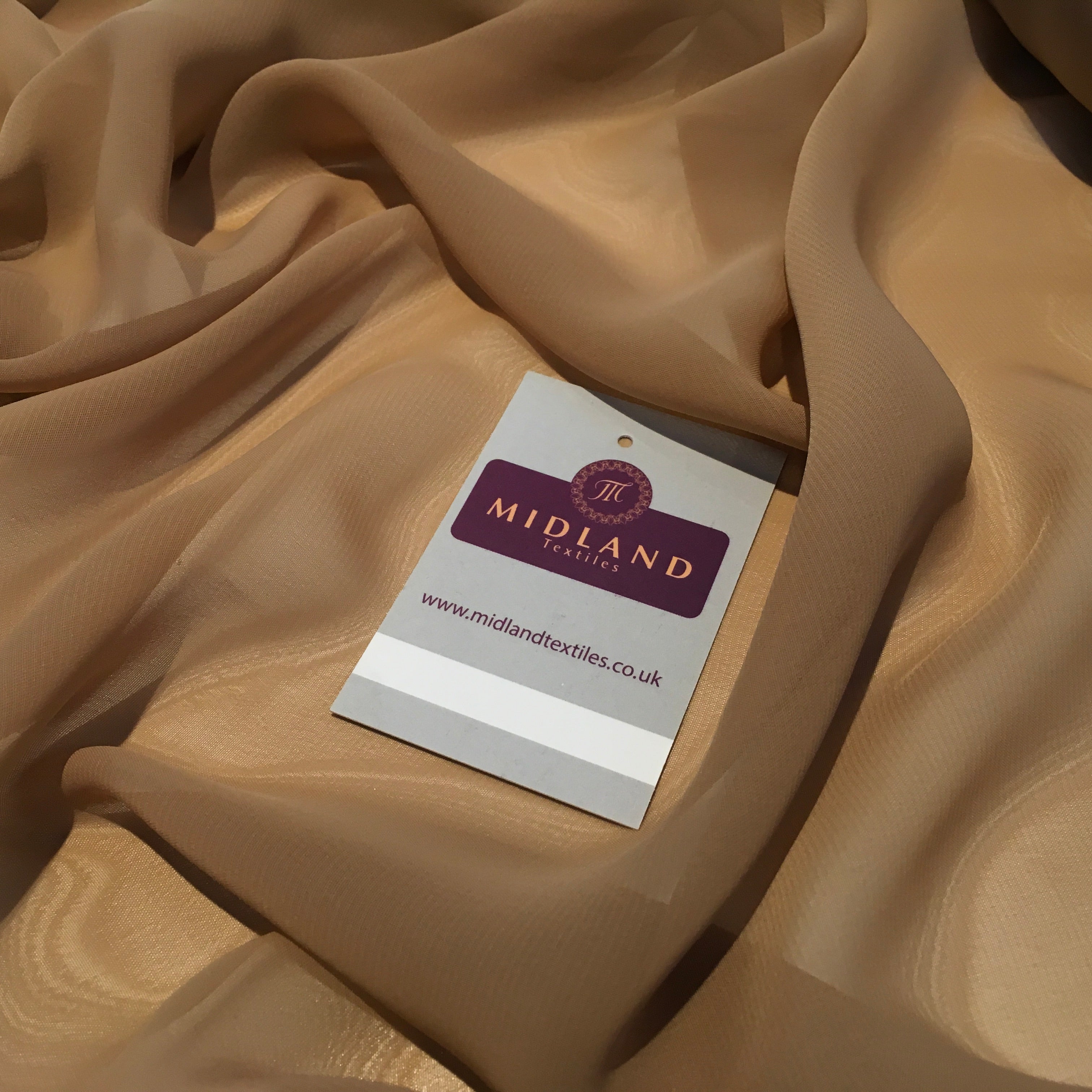 Samples Only of Hi-Multi Caress Chiffon Sheer Fabric Semi-Transparent  M608 Mtex