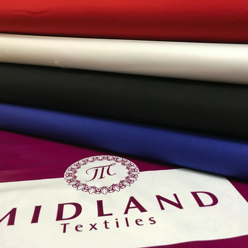 Plain Soft 100% Cotton Poplin dyed Fabric 110 cm MK1228 Mtex