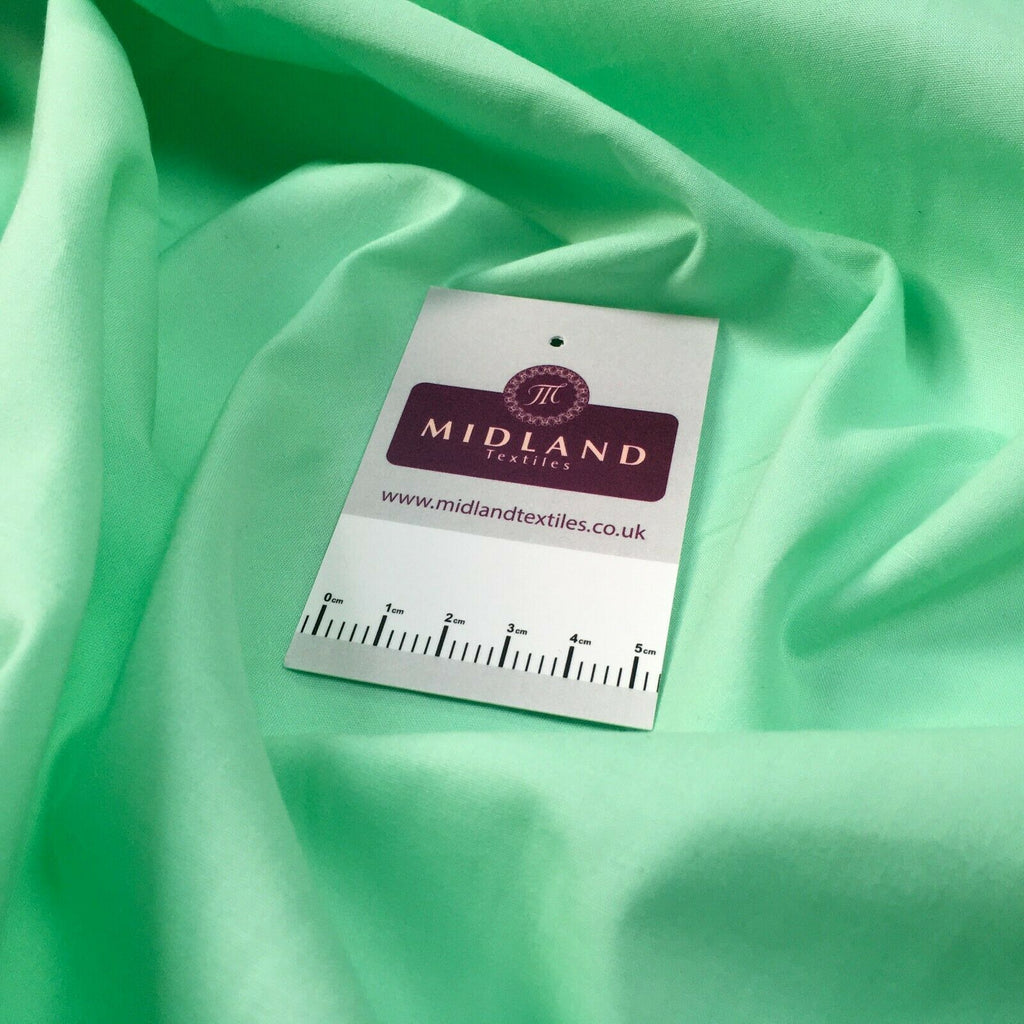 Plain Soft 100% Cotton Poplin dyed Fabric 110 cm MK1228 Mtex