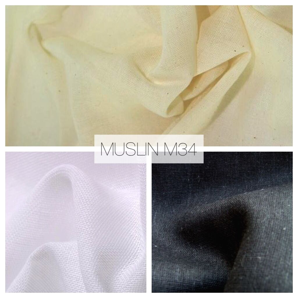 Muslin (cheesecloth) sold by the metre | 140cm wide | Midtex M34 Mtex