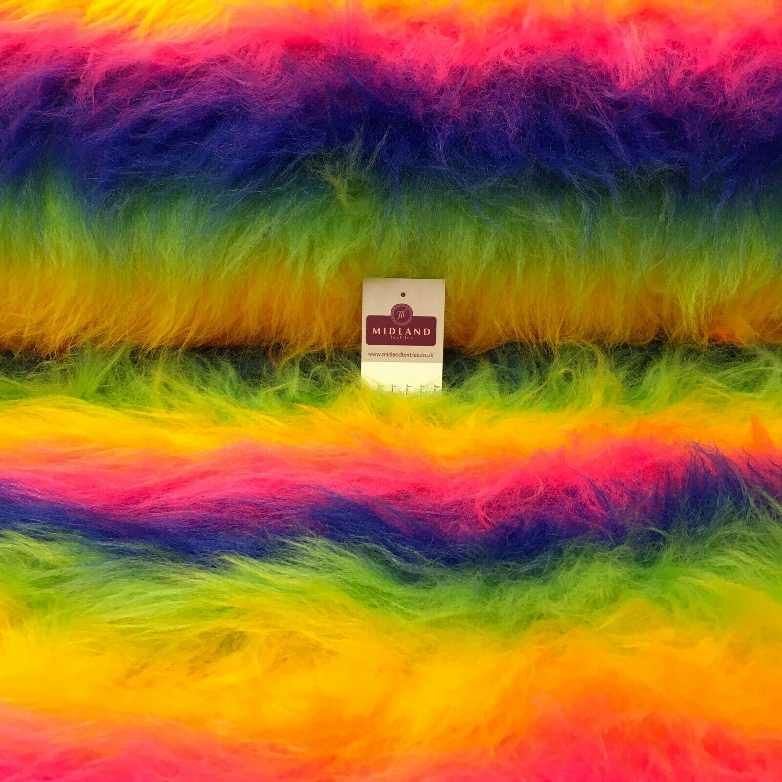 Plain Faux Fur 75mm Long Pile ideal for clothing, pet beds 58