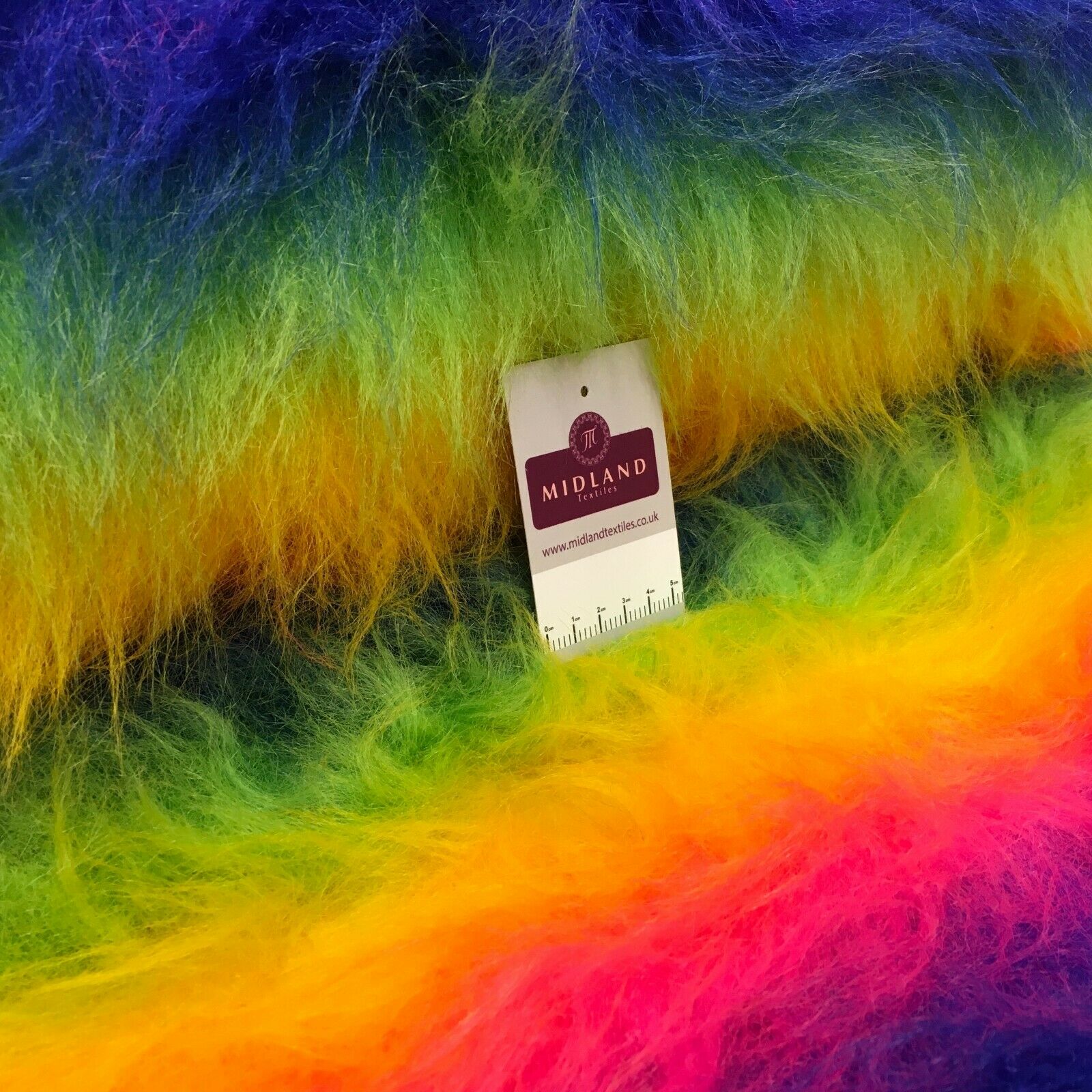 Plain Faux Fur 75mm Long Pile ideal for clothing, pet beds 58