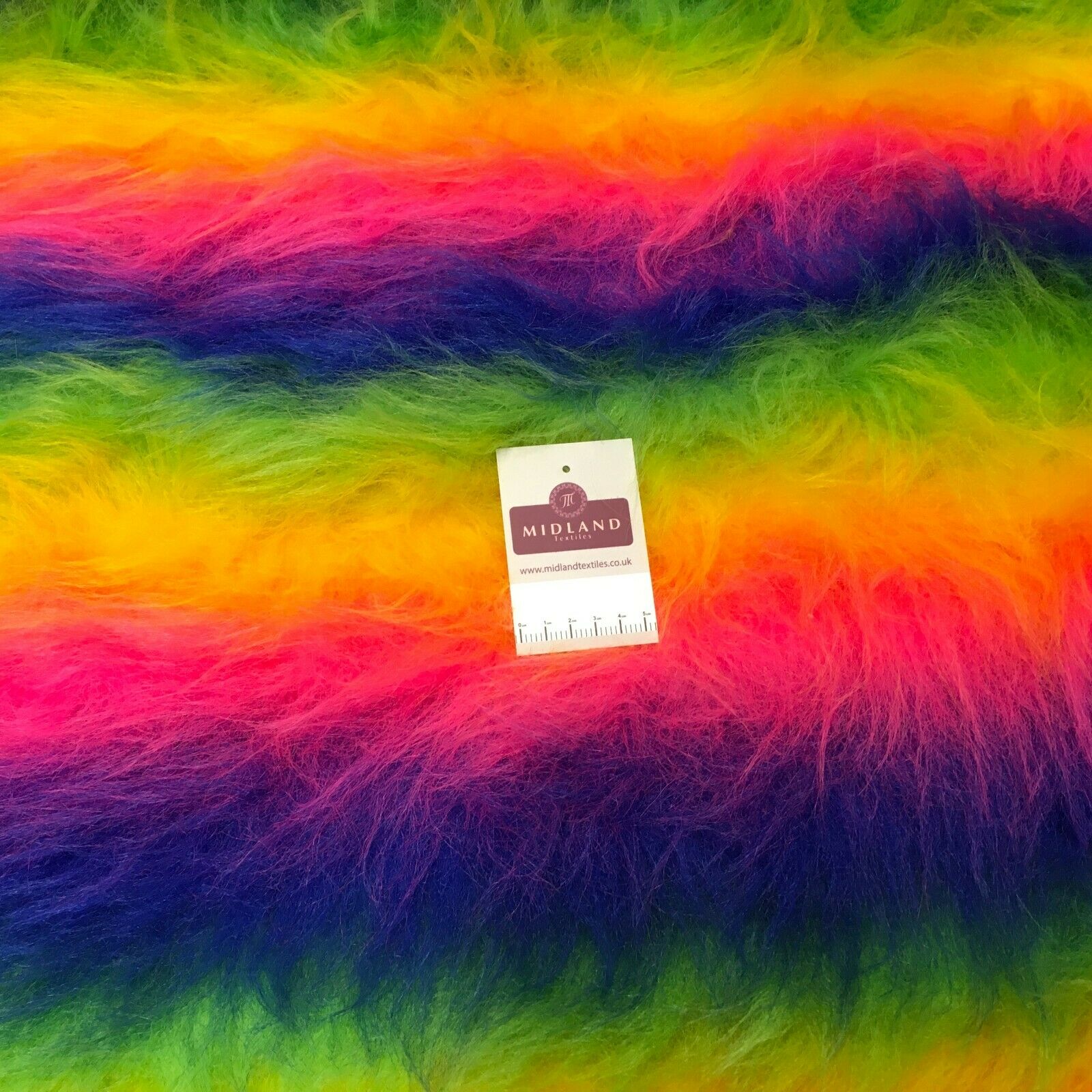 Plain Faux Fur 75mm Long Pile ideal for clothing, pet beds 58