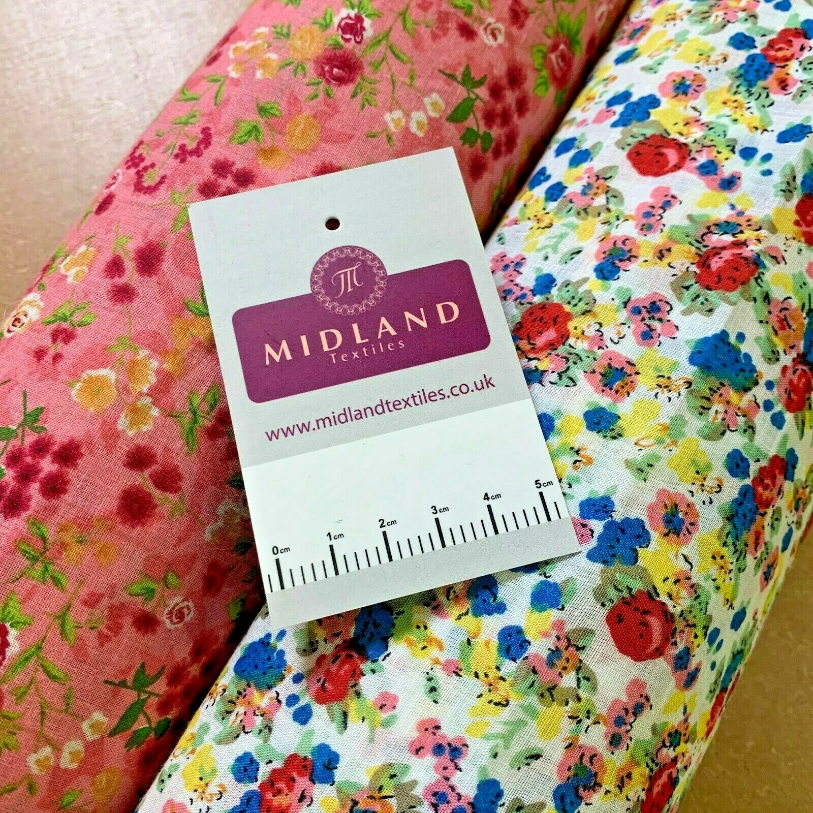 Vintage Floral Printed 100% Cotton Lawn Dress Fabric 58' Wide MH953 Mtex