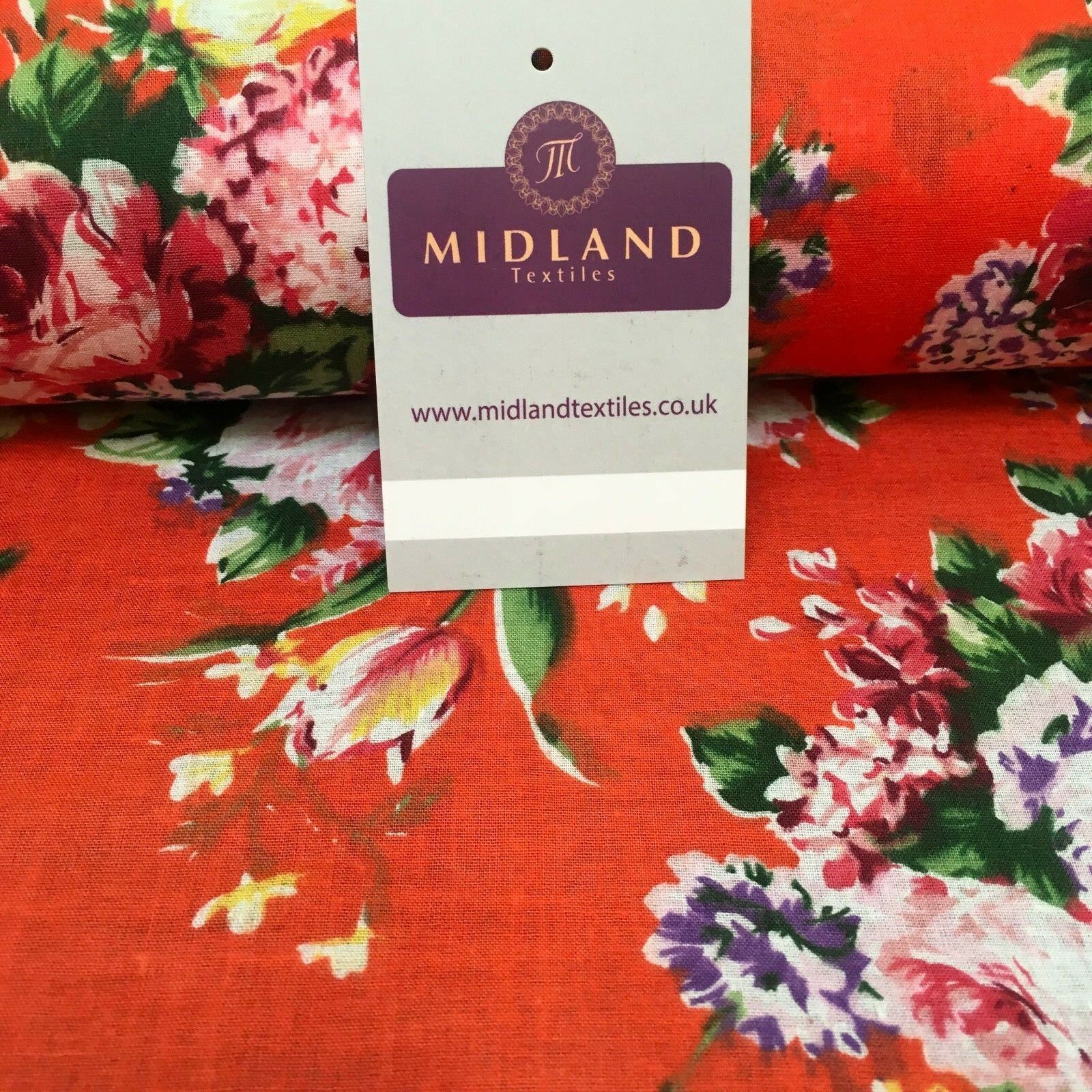 Vintage Floral Printed 100% Cotton Lawn Dress Fabric 58' Wide MH953 Mtex