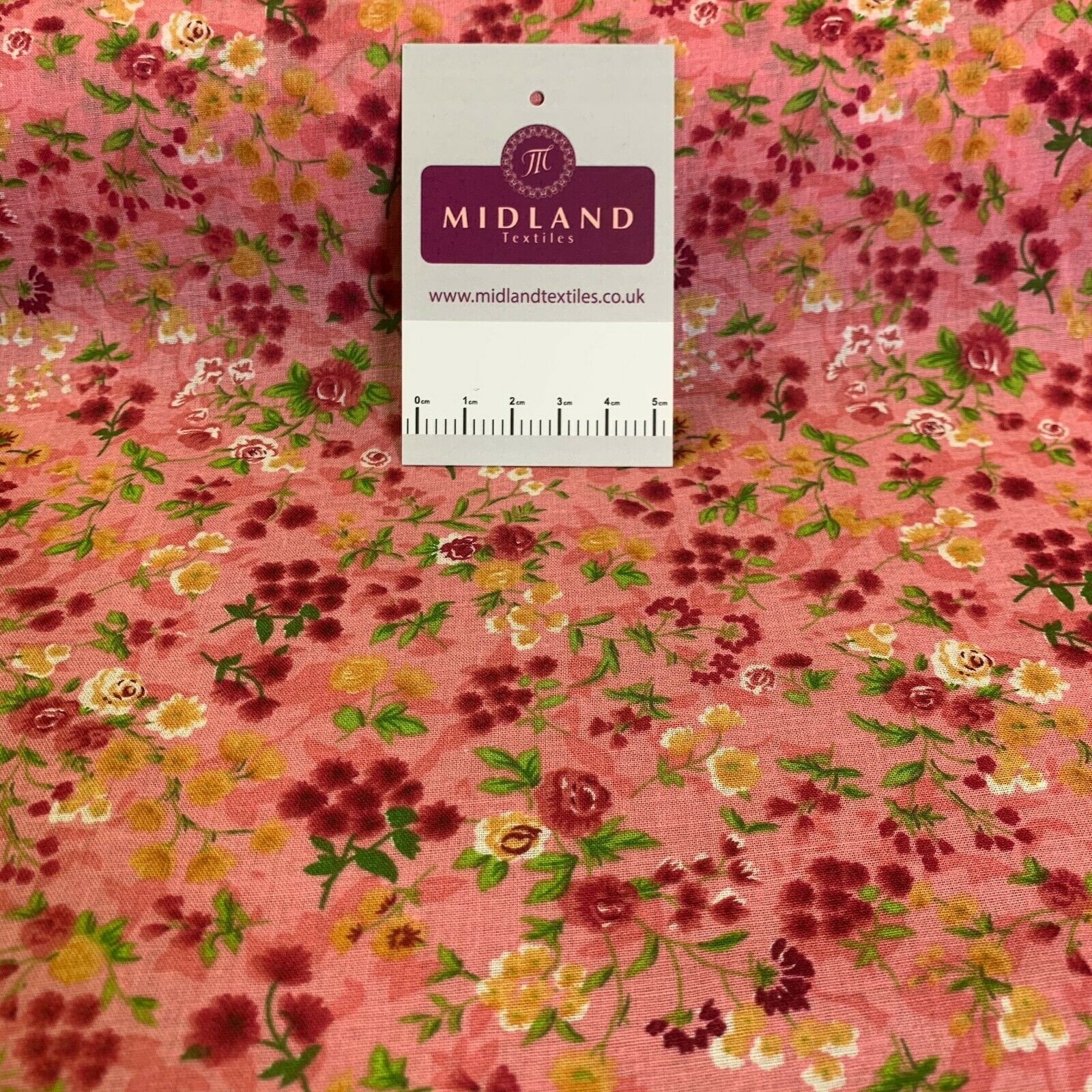 Vintage Floral Printed 100% Cotton Lawn Dress Fabric 58' Wide MH953 Mtex