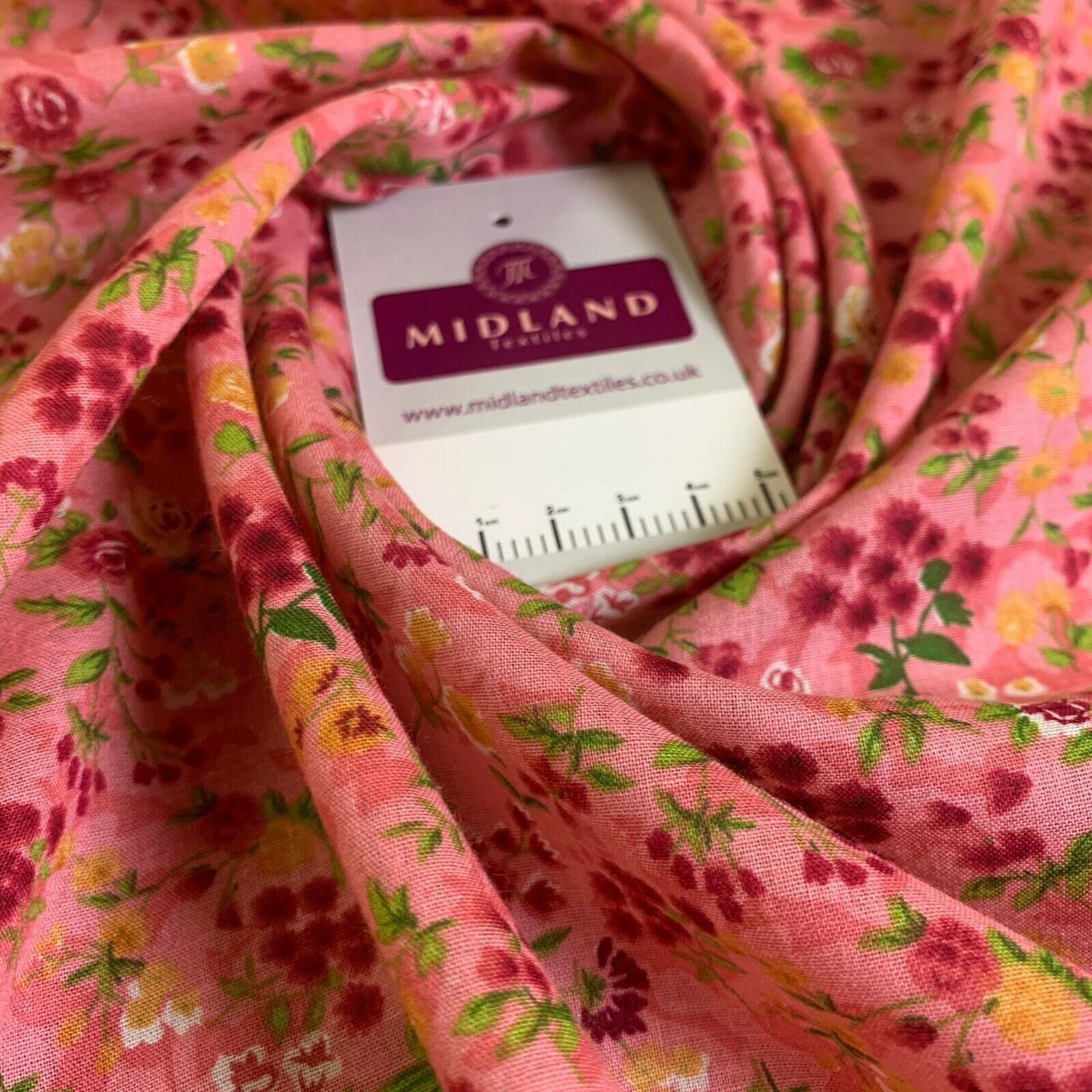 Vintage Floral Printed 100% Cotton Lawn Dress Fabric 58' Wide MH953 Mtex