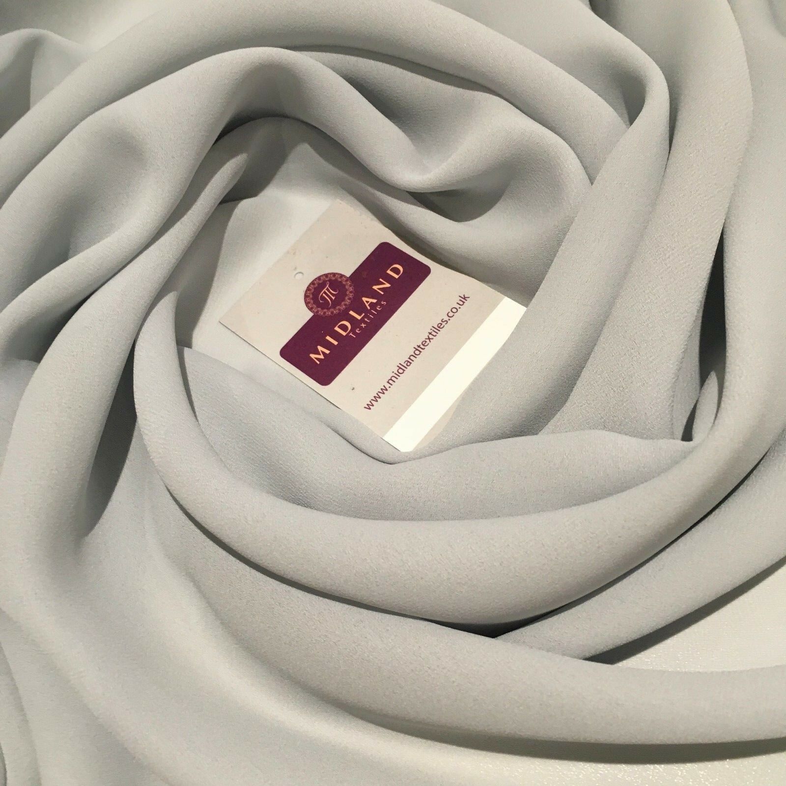 Plain Amazon Crepe Georgette chiffon Fabric 44' MJ787 Mtex