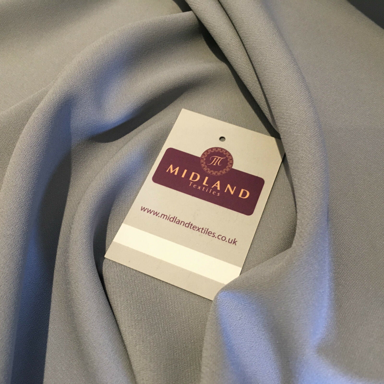 Plain Poly Moss Crepe Georgette dress fabric medium weight 44' Wide M440 Mtex