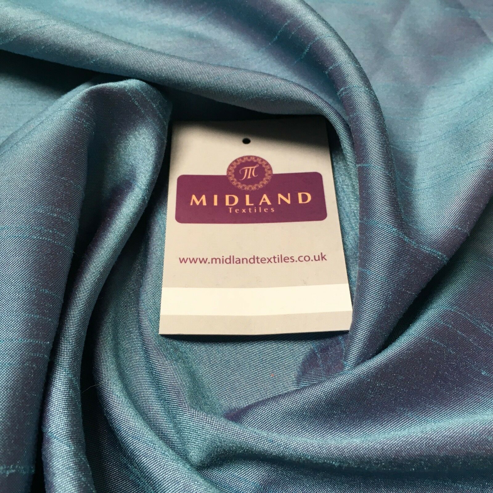 SATIN BACKED FAUX DUPION Shantung RAW SILK 100% POLYESTER FABRIC 44' M299