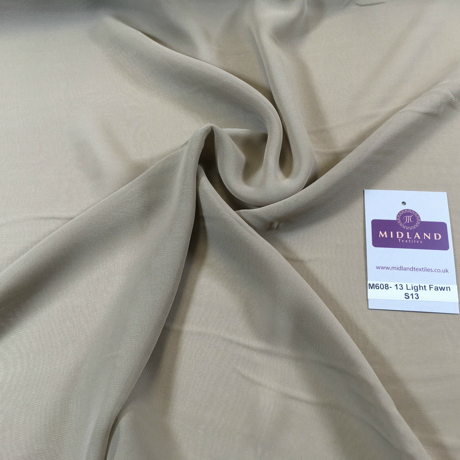 Samples Only of Hi-Multi Caress Chiffon Sheer Fabric Semi-Transparent  M608 Mtex