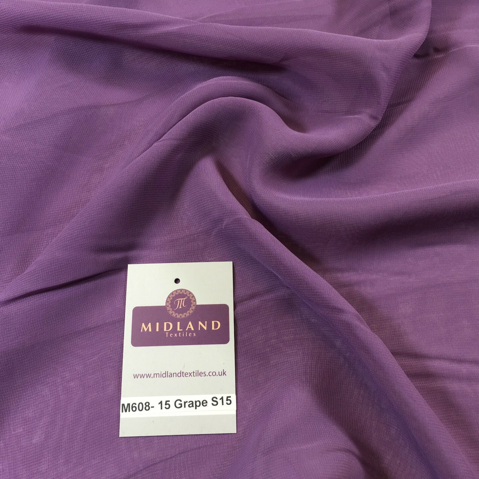 Samples Only of Hi-Multi Caress Chiffon Sheer Fabric Semi-Transparent  M608 Mtex