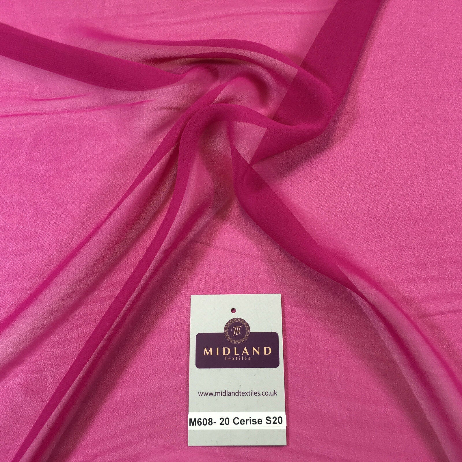 Samples Only of Hi-Multi Caress Chiffon Sheer Fabric Semi-Transparent  M608 Mtex