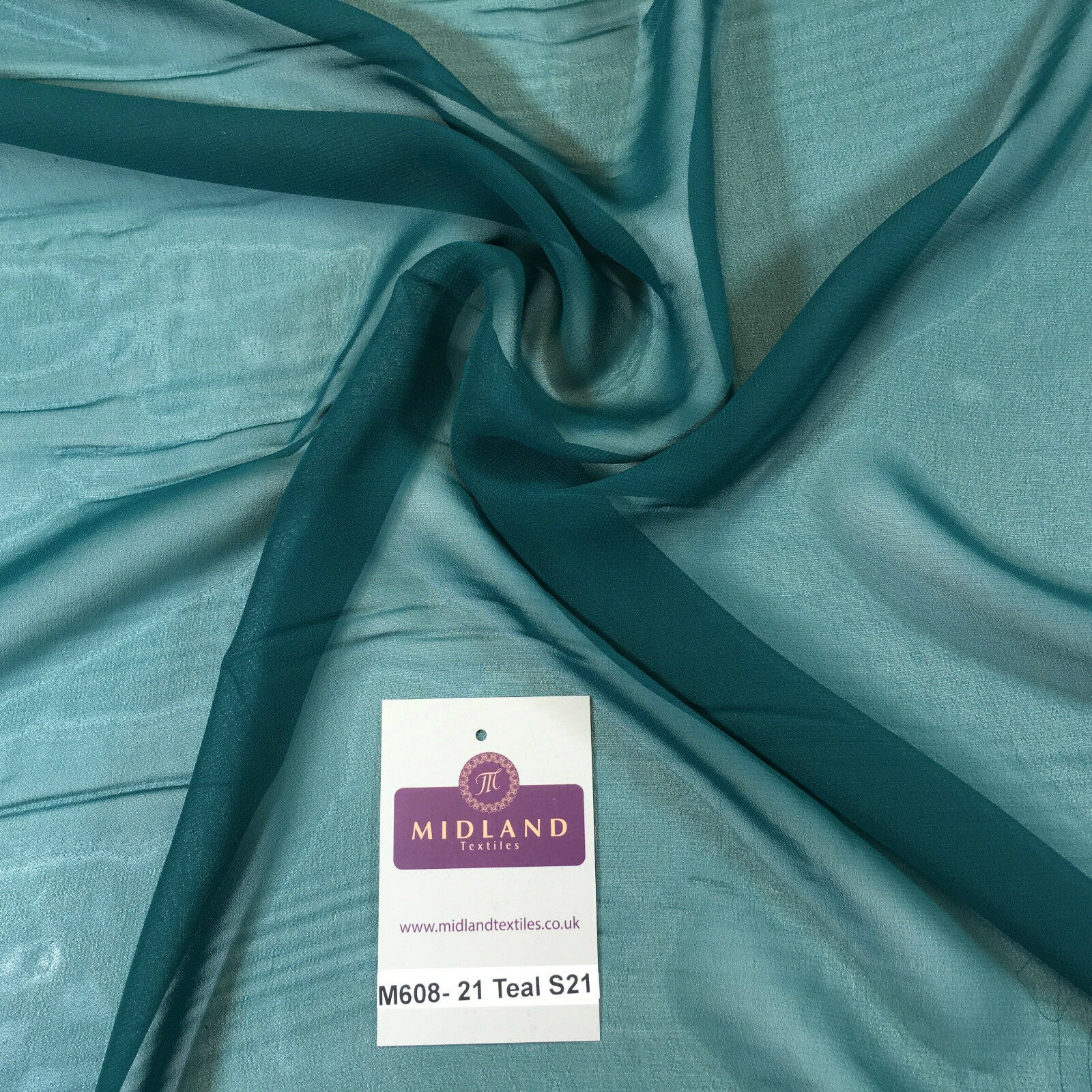 Samples Only of Hi-Multi Caress Chiffon Sheer Fabric Semi-Transparent  M608 Mtex