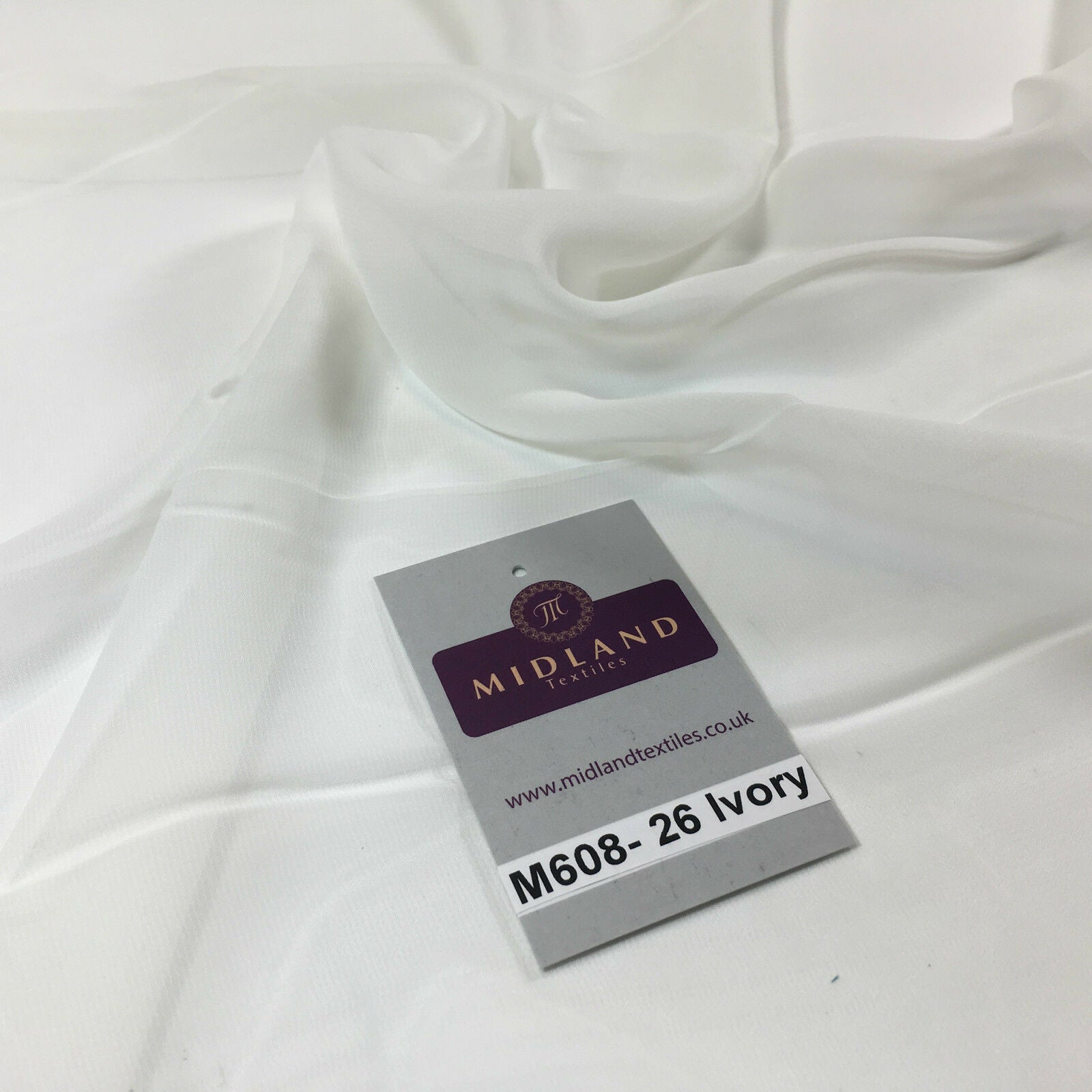 Samples Only of Hi-Multi Caress Chiffon Sheer Fabric Semi-Transparent  M608 Mtex