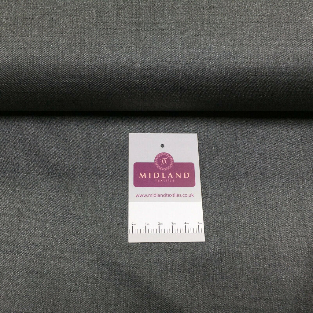 Premium woven grey suiting fabric M1497 Mtex