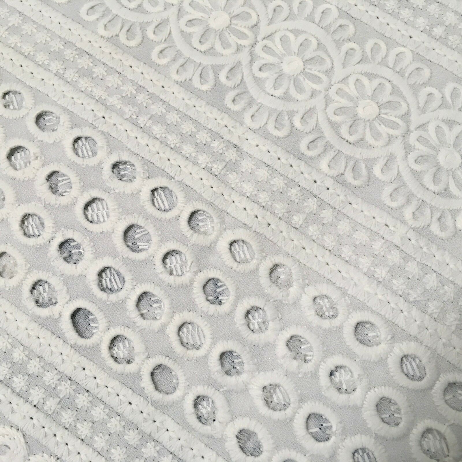 Digital Printed Cotton Border with Sequin Fabric 55' Wide MQ995 Mtex